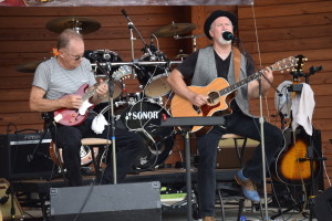 Jerry Zubal (left) and Johnny Heaton of The JJ’s playing at the Wildwood Music Festival. Photo by Jim Newell