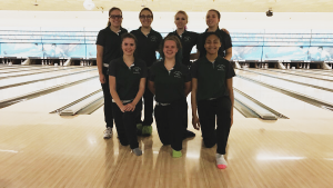 The Lake Orion Girls Varsity Bowling team at State Finals on March 5. Photo provided.