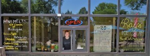 Jackie Whites, a 2015 LOHS grad and Eastern Michigan University student, serves up the delectable delights at the 20 Front Street Creamery. The creamery has five employees for the summer season