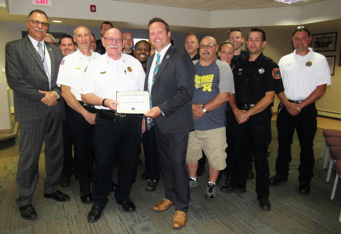 Fire Chief Bob Smith named Orion Twp. Citizen of the Month