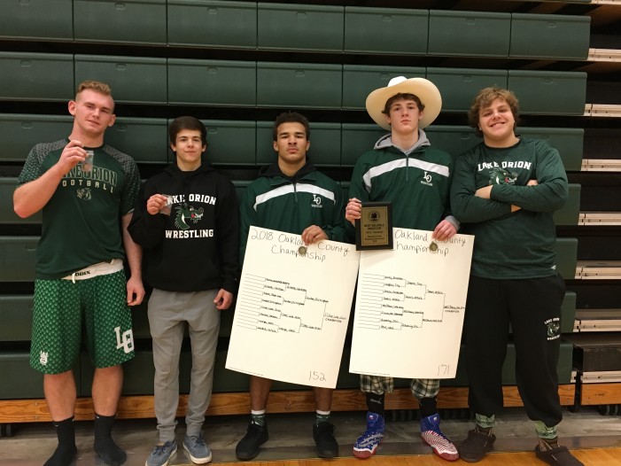 Dragons wrestling gives another strong performance at the Oakland County Championship Tournament