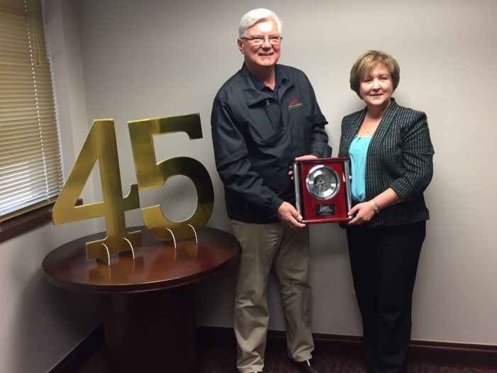 Lakes Community Credit Union Pres./CEO celebrates 45 years with the company