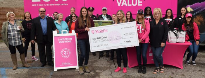 Lake Orion Parks & Rec. receives $50k T-Mobile grant for Green’s Park playscape