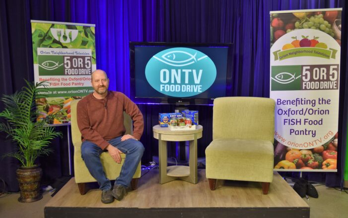ONTV Virtual Food Drive exceeds expectations for Oxford/Orion FISH Food Pantry