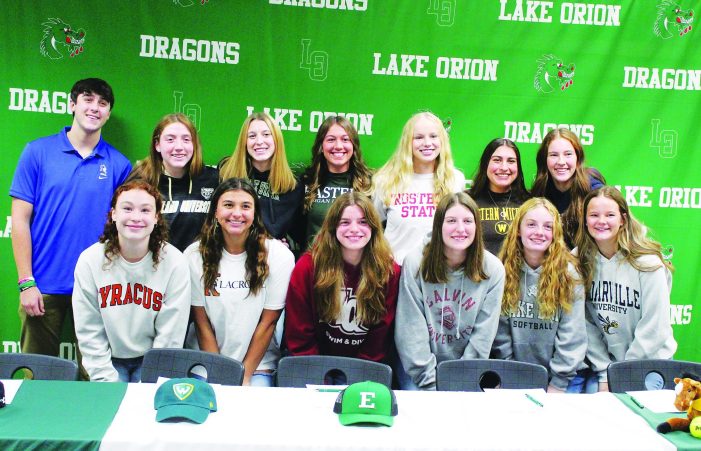 Dragon student-athletes sign national letters of intent