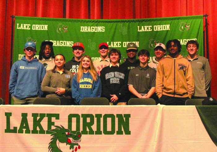 Twelve Dragon student-athletes sign national letters of intent to play college sports