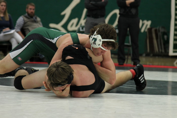 Dragon wrestlers pin Lutheran Westland 63-17, compete in brutal Oakland-Macomb 10-team meet