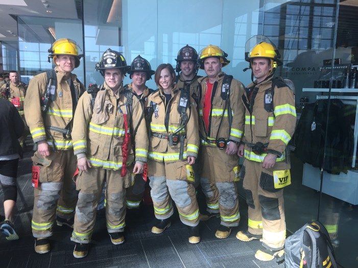 Orion Township firefighters take to the stairs in Fight For Air Climb