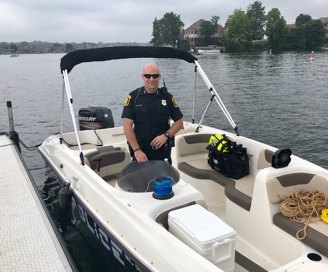LOPD launches new patrol boat for marine responses on Lake Orion