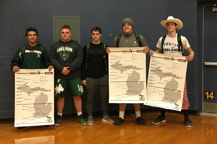Lake Orion wrestlers place in regional tournament