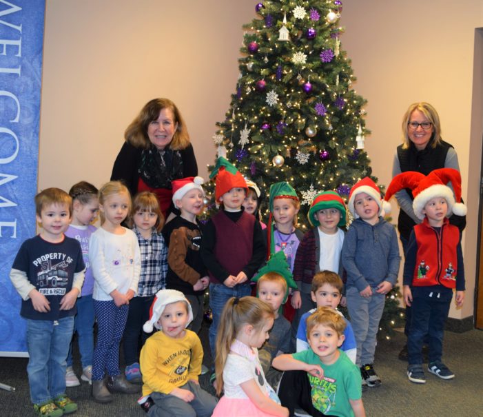 Sunny Day preschoolers brighten up Christmas with gifts for the LOUMC community dinner