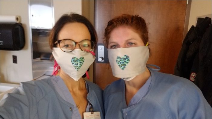 Orion seamstress makes heartfelt cover masks for healthcare workers