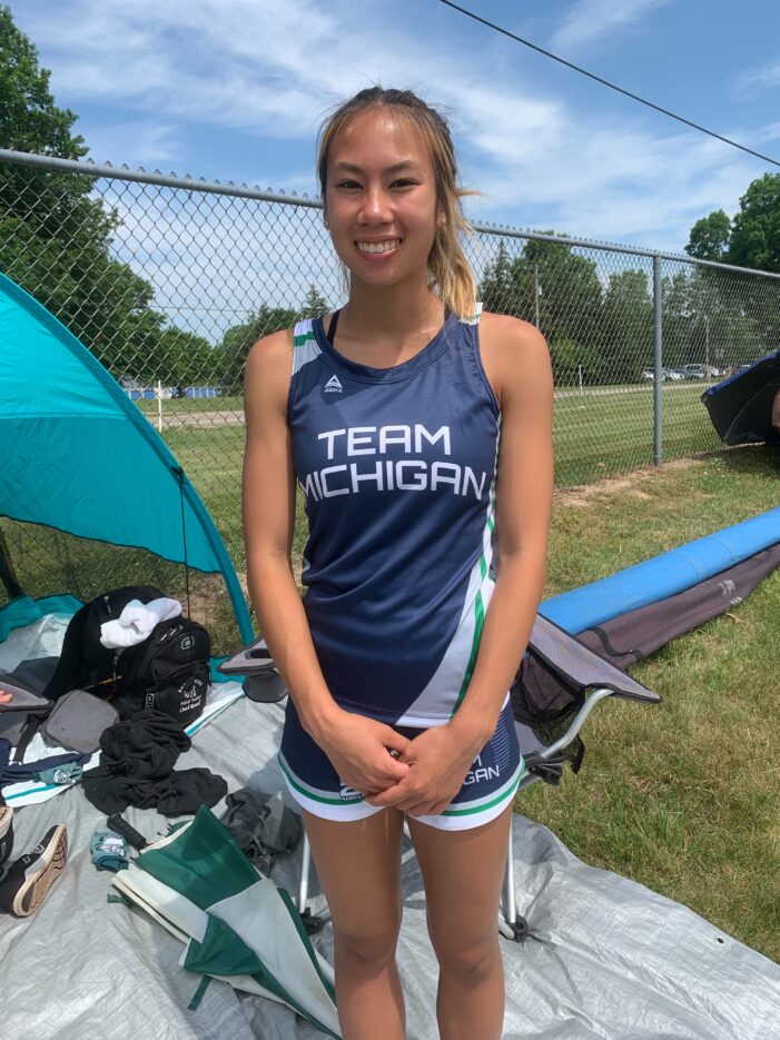Lake Orion senior Cate Leonhard selected to compete on Team Michigan in the Midwest Meet of Champions