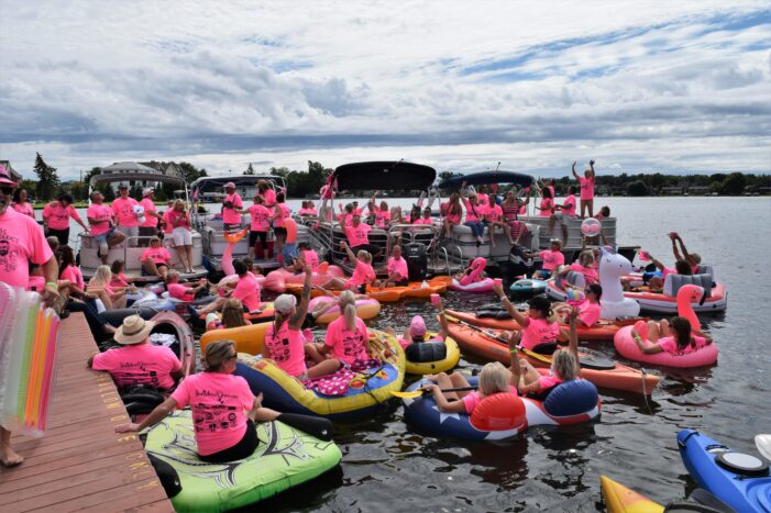 The Pink Armada sails into battle Aug. 1 on Tommy’s Lake