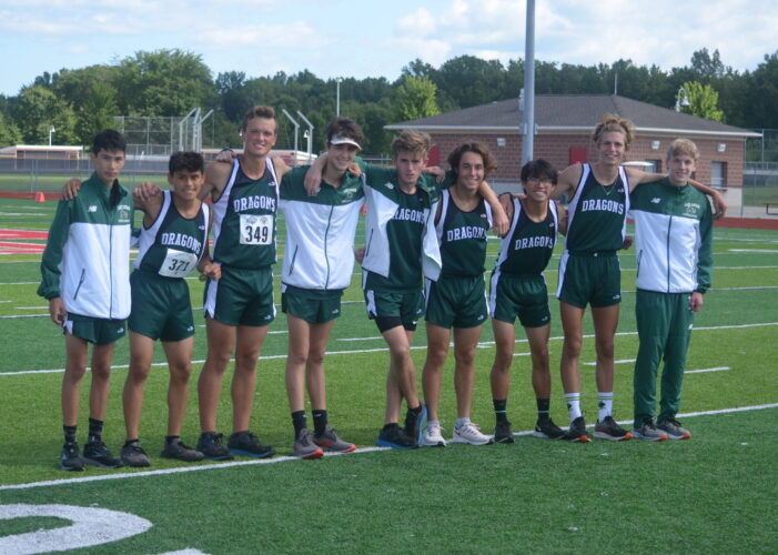 Dragon cross country team starts the season with a win at the Anchor Bay Invitational