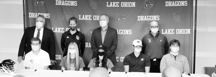 Five Lake Orion High School student-athletes sign college letters of intent