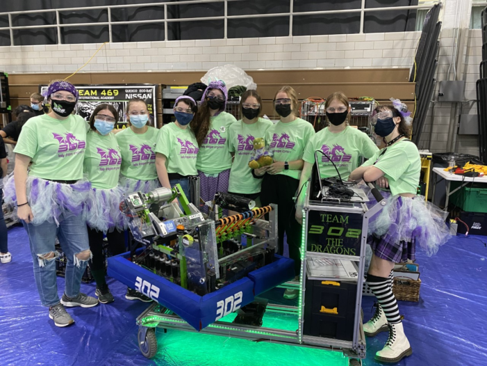 The Lady Dragons of LOHS Robotics Team 302 scorch opponents at all-girls comp