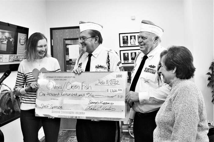 VFW raises funds for Oxford/Orion FISH