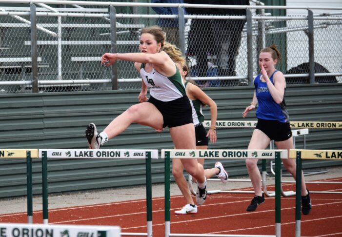 Dragon girls track and field wins against Rochester