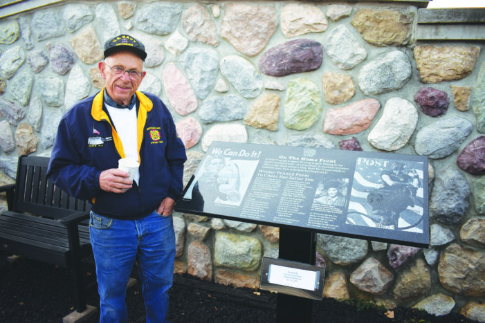 Plaques honoring all the ‘Rosies’ during WWII installed at Orion Veterans Memorial