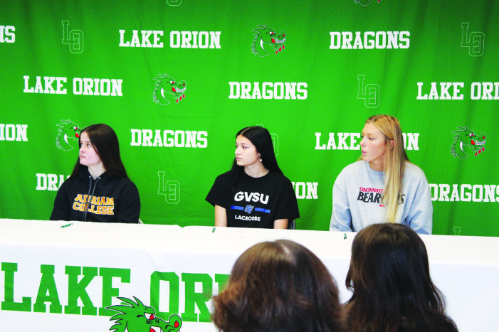 Three LOHS student-athletes sign letters of intent to continue their athletic careers in college