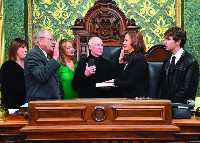 State Rep. Donni Steele takes oath at Capitol ceremony