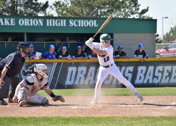 Amid week of schedule changes, Lake Orion varsity baseball team improves to 9-2 overall