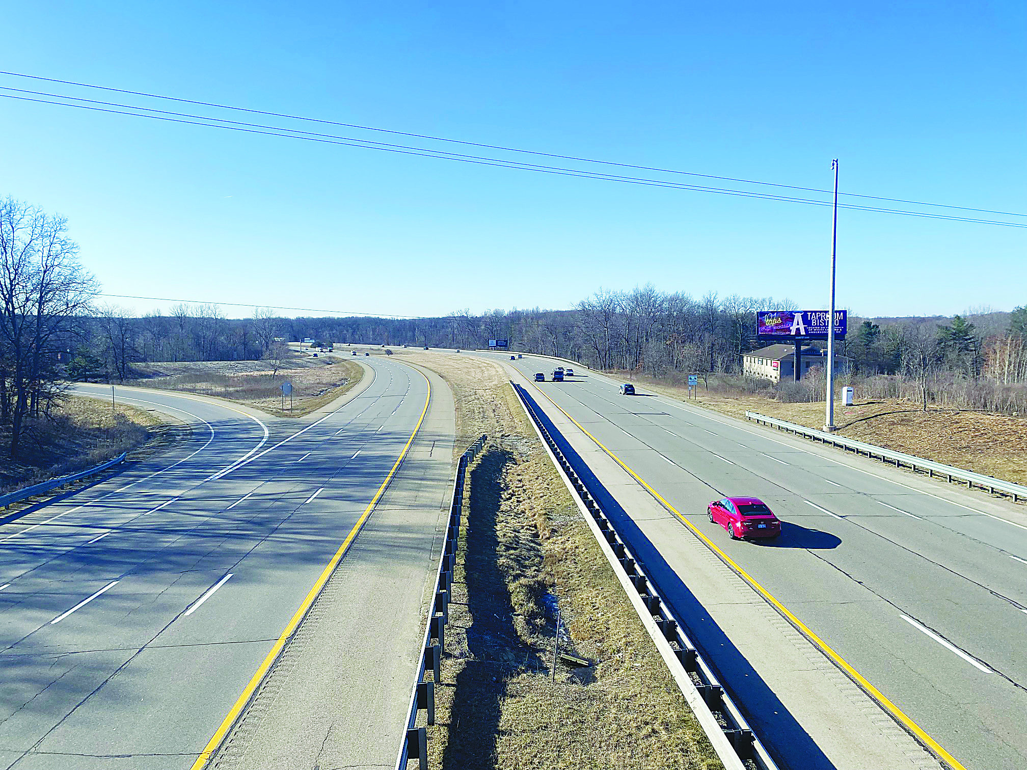 i75 Grange Hall Road looking south