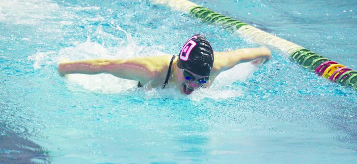 Lady Dragon swim and dive team takes second at league meet
