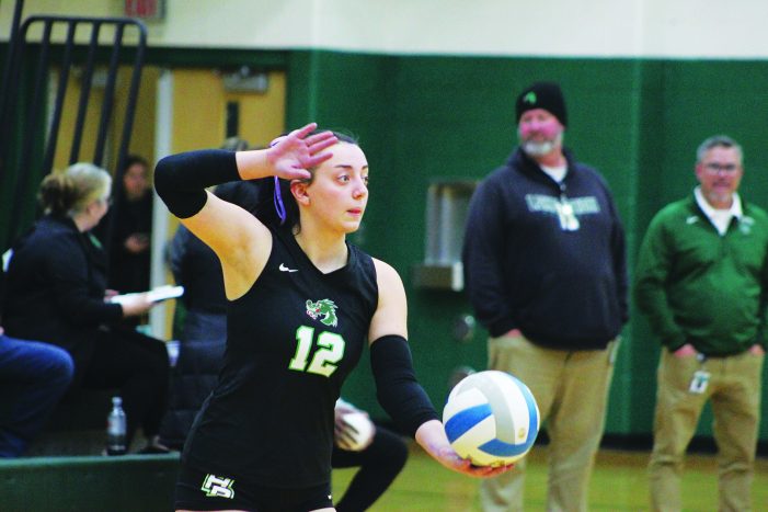 Dragon volleyball season ends in district semis