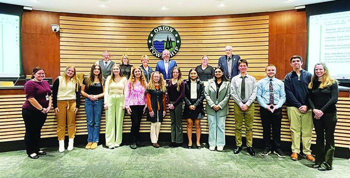 Orion Township re-forms Youth Advisory Council
