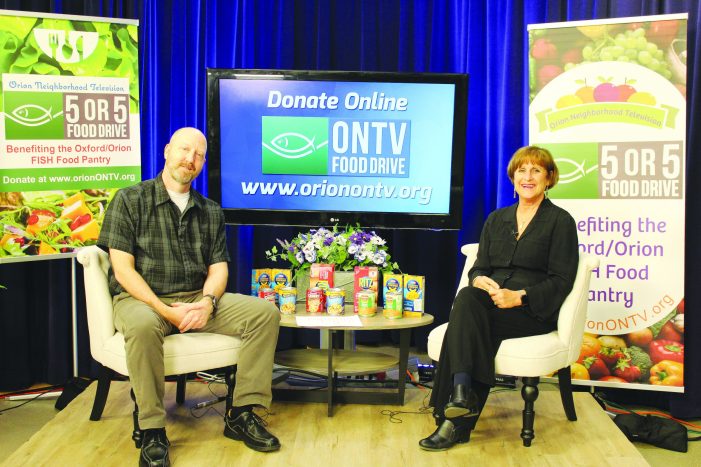 ONTV Food Drive to raise funds, donations for Oxford/Orion FISH food pantry
