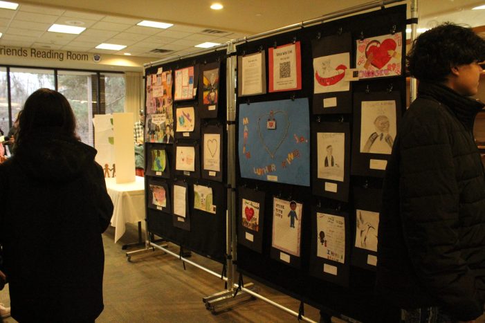 LOCS students have their artwork featured in MLK showcase at Orion Twp. Public Library