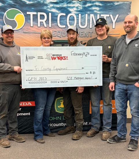 Tri County Equipment awarded GST MI Works! Going Pro Talent Fund grant