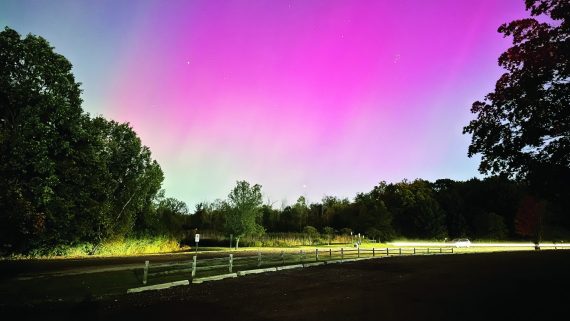 Northern lights visible in Orion Twp.